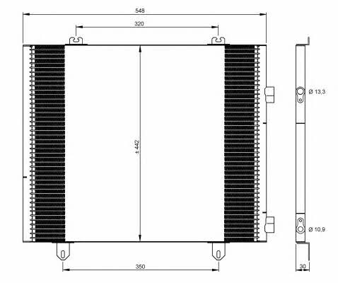 Air con condenser Renault Master Pro: 35747 NRF AC Condenser