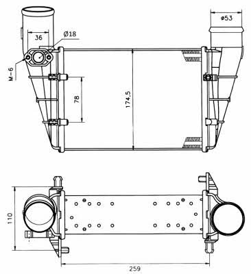 NRF Intercooler, charger – price 209 PLN