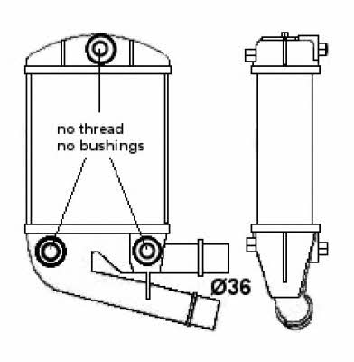 Intercooler, charger NRF 30167A