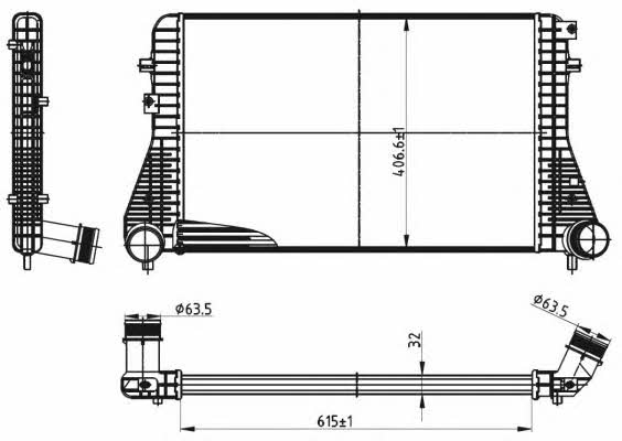 NRF Intercooler, charger – price 322 PLN