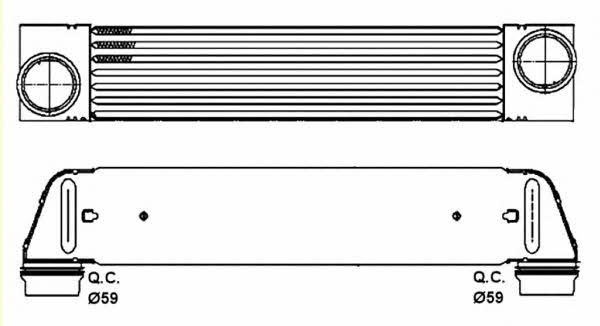 NRF 30317 Intercooler, charger 30317