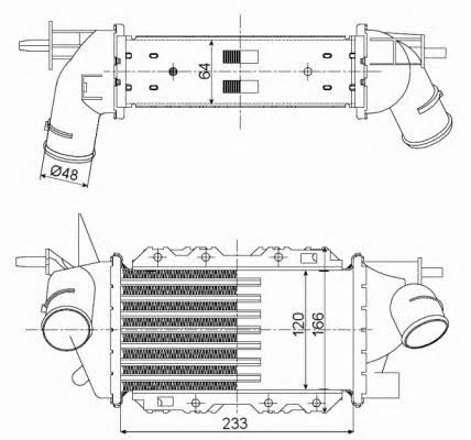 Intercooler, charger NRF 30352