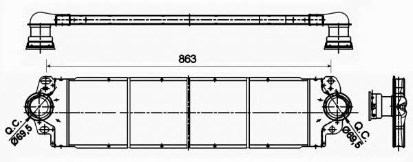 NRF Intercooler, charger – price 363 PLN