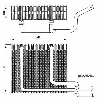 NRF Air conditioner evaporator – price 377 PLN