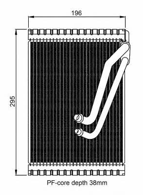 NRF Air conditioner evaporator – price 494 PLN