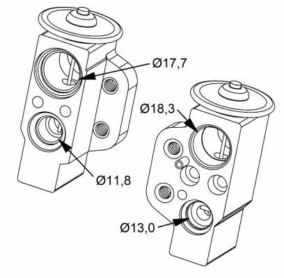 NRF Air conditioner expansion valve – price 104 PLN