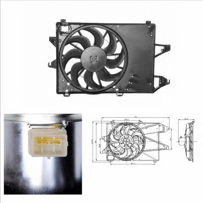 NRF 47002 Hub, engine cooling fan wheel 47002
