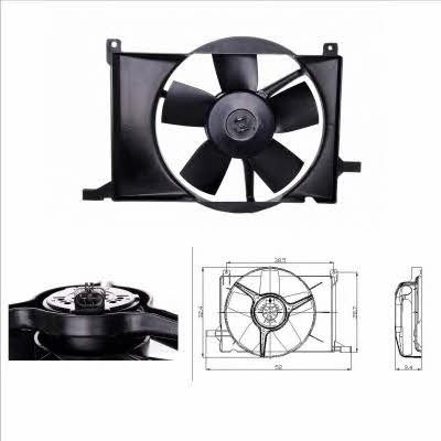 NRF 47009 Hub, engine cooling fan wheel 47009