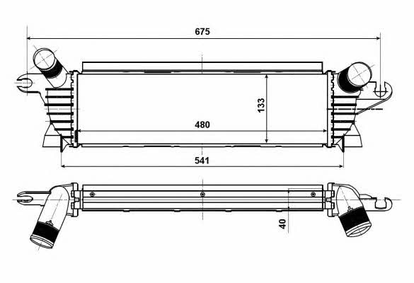 Intercooler, charger NRF 30511