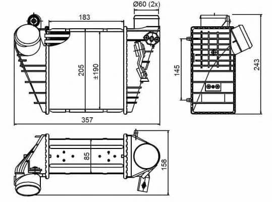 NRF Intercooler, charger – price 211 PLN