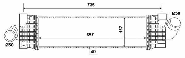 Intercooler, charger NRF 30906