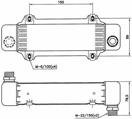 NRF 31006 Oil cooler 31006