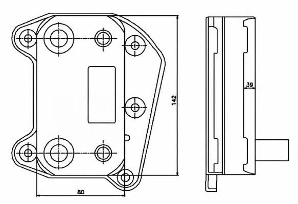 Oil cooler NRF 31183