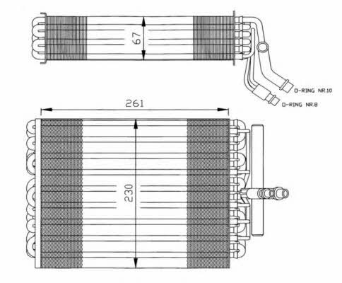 NRF 36020 Air conditioner evaporator 36020