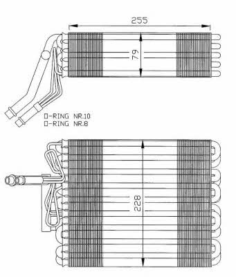NRF Air conditioner evaporator – price 401 PLN