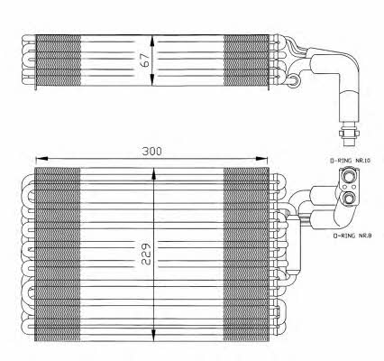 NRF Air conditioner evaporator – price 324 PLN