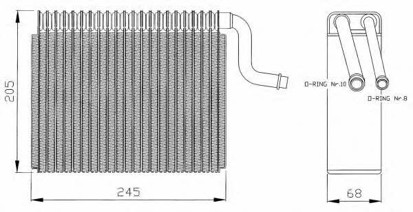NRF Air conditioner evaporator – price 205 PLN