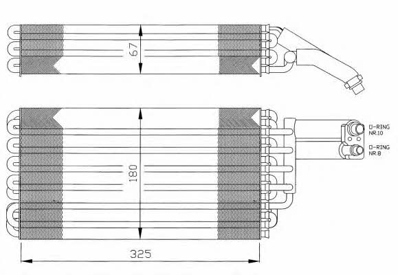 NRF Air conditioner evaporator – price 429 PLN