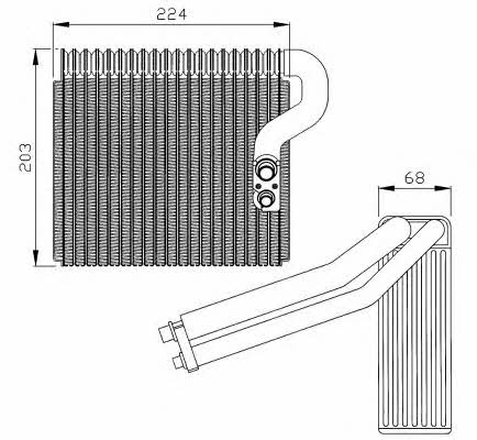 NRF Air conditioner evaporator – price 248 PLN