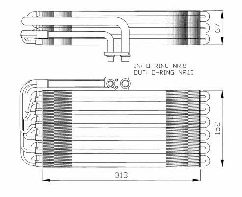 NRF Air conditioner evaporator – price 450 PLN