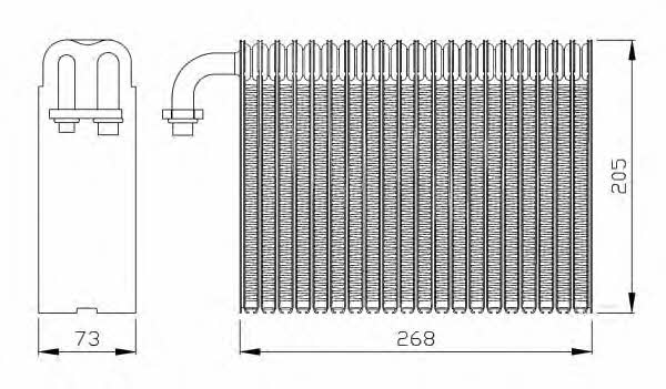 NRF Air conditioner evaporator – price 427 PLN