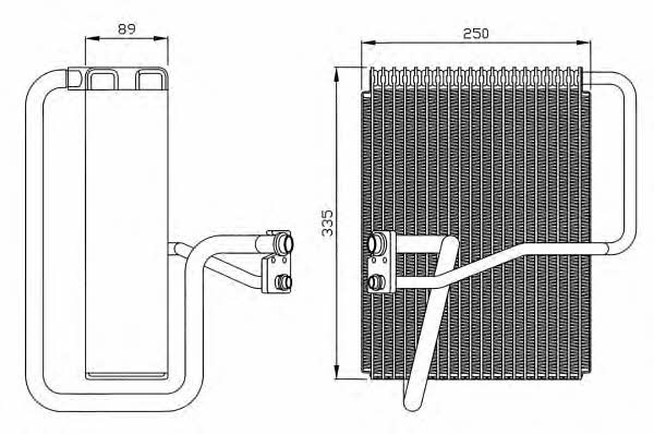 NRF Air conditioner evaporator – price 283 PLN