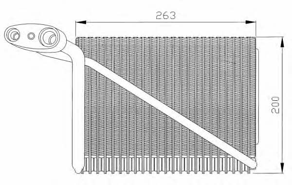 NRF Air conditioner evaporator – price 293 PLN