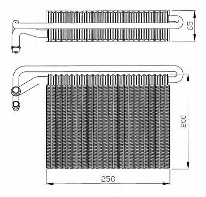 NRF Air conditioner evaporator – price 254 PLN