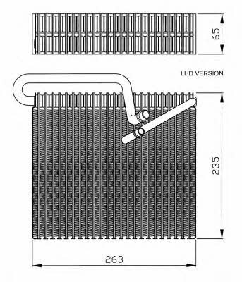 NRF Air conditioner evaporator – price 244 PLN
