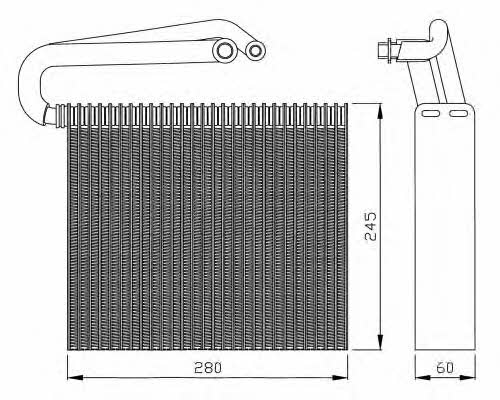NRF Air conditioner evaporator – price 312 PLN