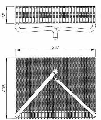 NRF Air conditioner evaporator – price 323 PLN