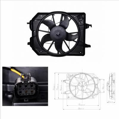 NRF 47021 Hub, engine cooling fan wheel 47021