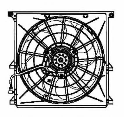 NRF Hub, engine cooling fan wheel – price 495 PLN