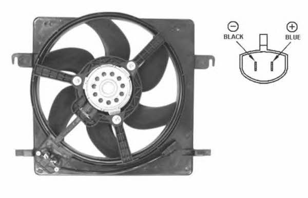 NRF 47037 Hub, engine cooling fan wheel 47037