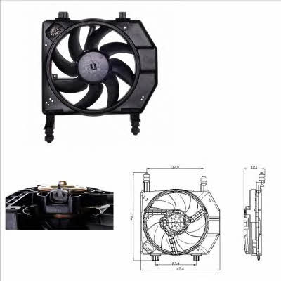 NRF 47077 Hub, engine cooling fan wheel 47077