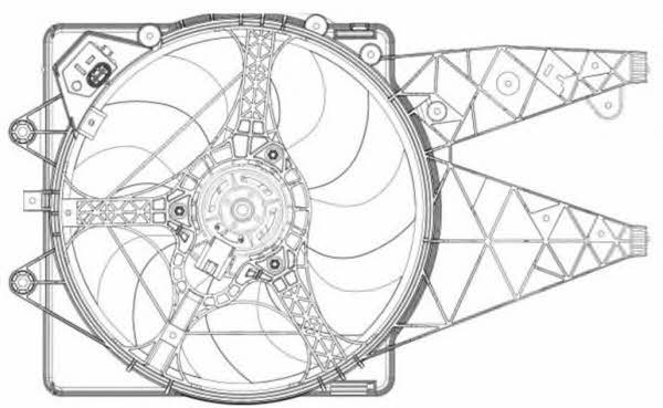 NRF Hub, engine cooling fan wheel – price 407 PLN