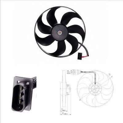 NRF 47204 Hub, engine cooling fan wheel 47204