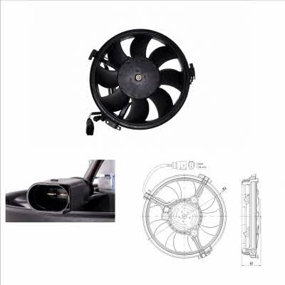 NRF 47208 Hub, engine cooling fan wheel 47208
