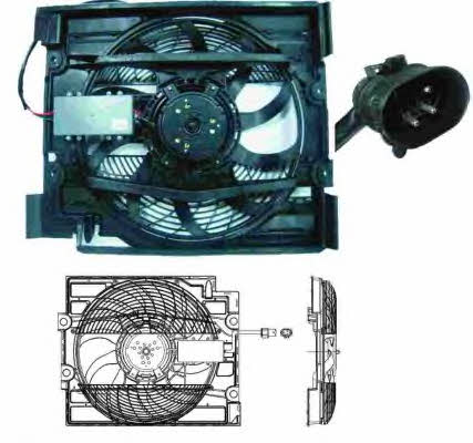 NRF Hub, engine cooling fan wheel – price 663 PLN