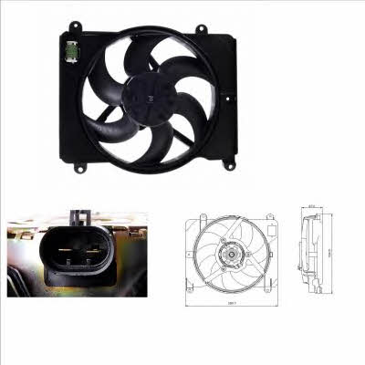 NRF 47255 Hub, engine cooling fan wheel 47255