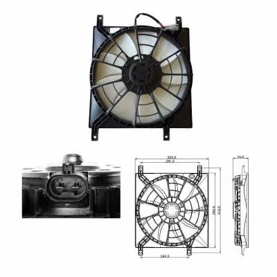 NRF 47257 Hub, engine cooling fan wheel 47257