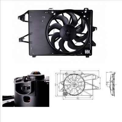 NRF 47260 Hub, engine cooling fan wheel 47260
