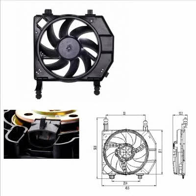 NRF 47261 Hub, engine cooling fan wheel 47261
