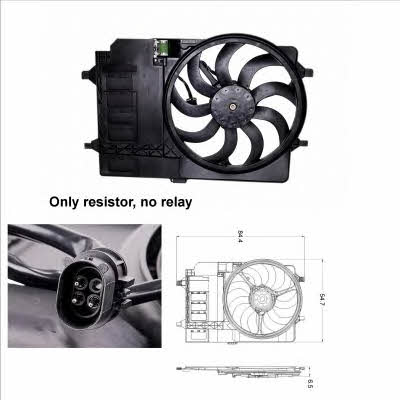 NRF Hub, engine cooling fan wheel – price 385 PLN
