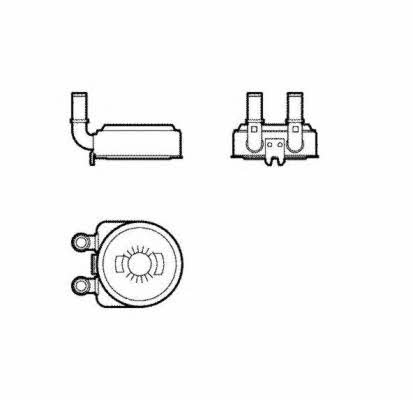 Oil cooler NRF 31739