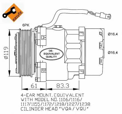 Compressor, air conditioning NRF 32040