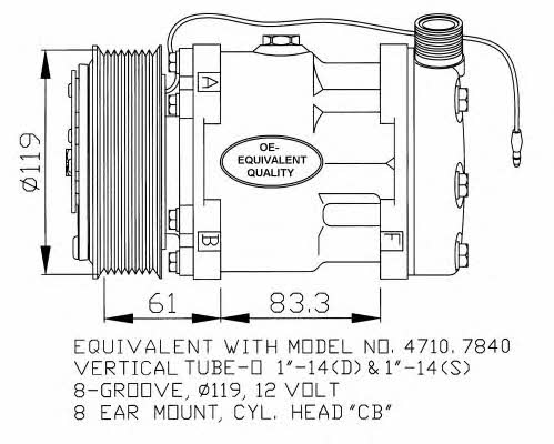 Compressor, air conditioning NRF 32132