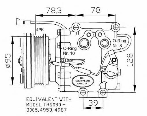 NRF 32236 Compressor, air conditioning 32236