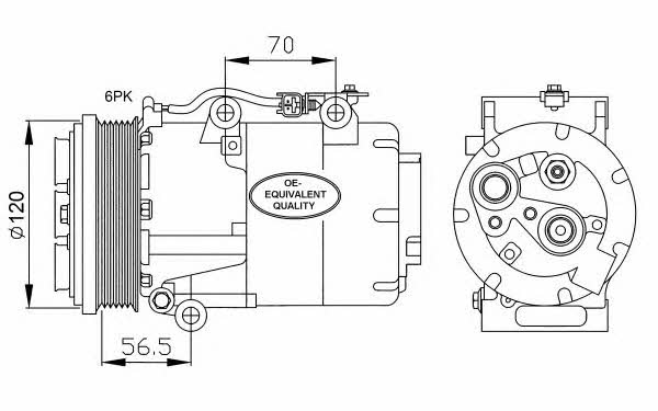 NRF 32250 Compressor, air conditioning 32250