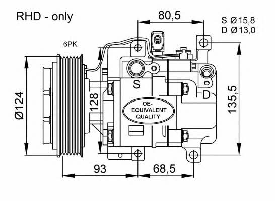 NRF 32408 Compressor, air conditioning 32408